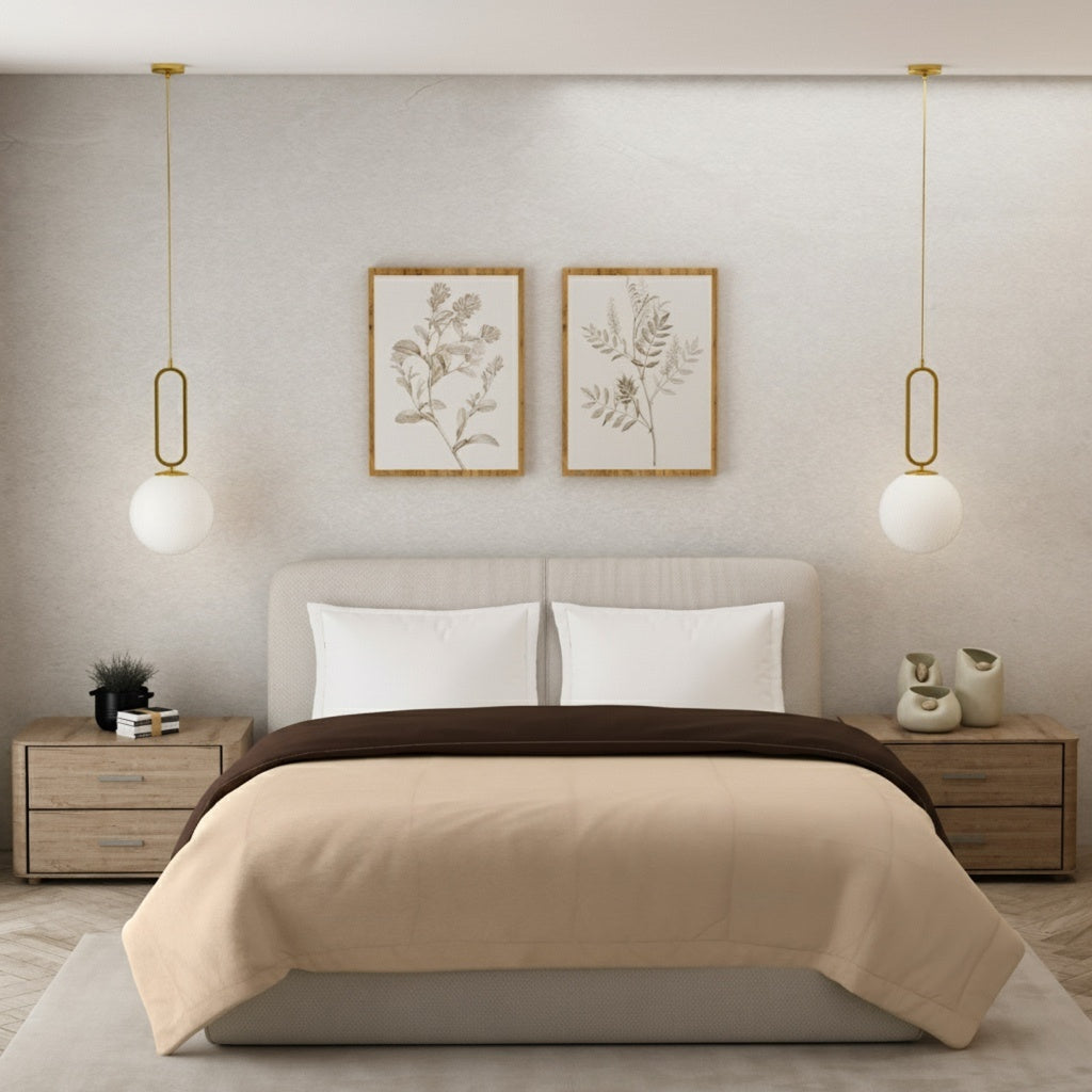 Reversible Comforter | Coffee and Cream